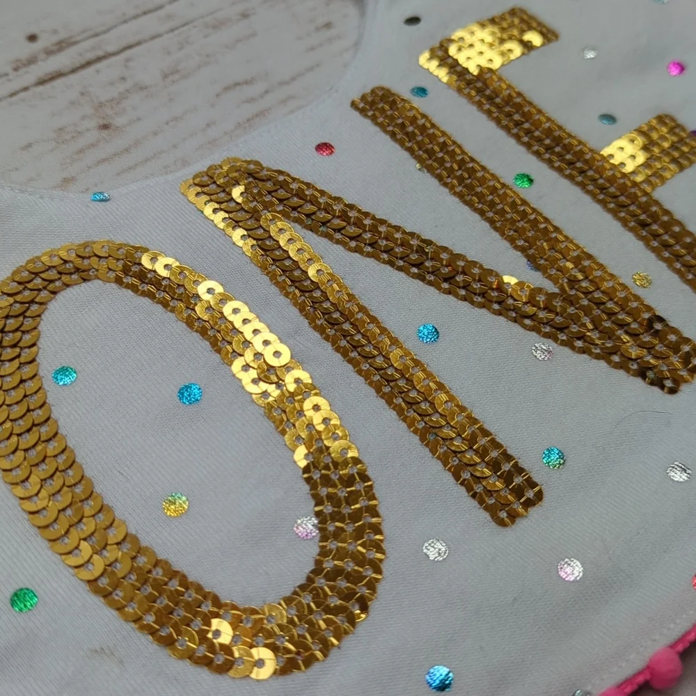 Mudpie ONE First Birthday Bib